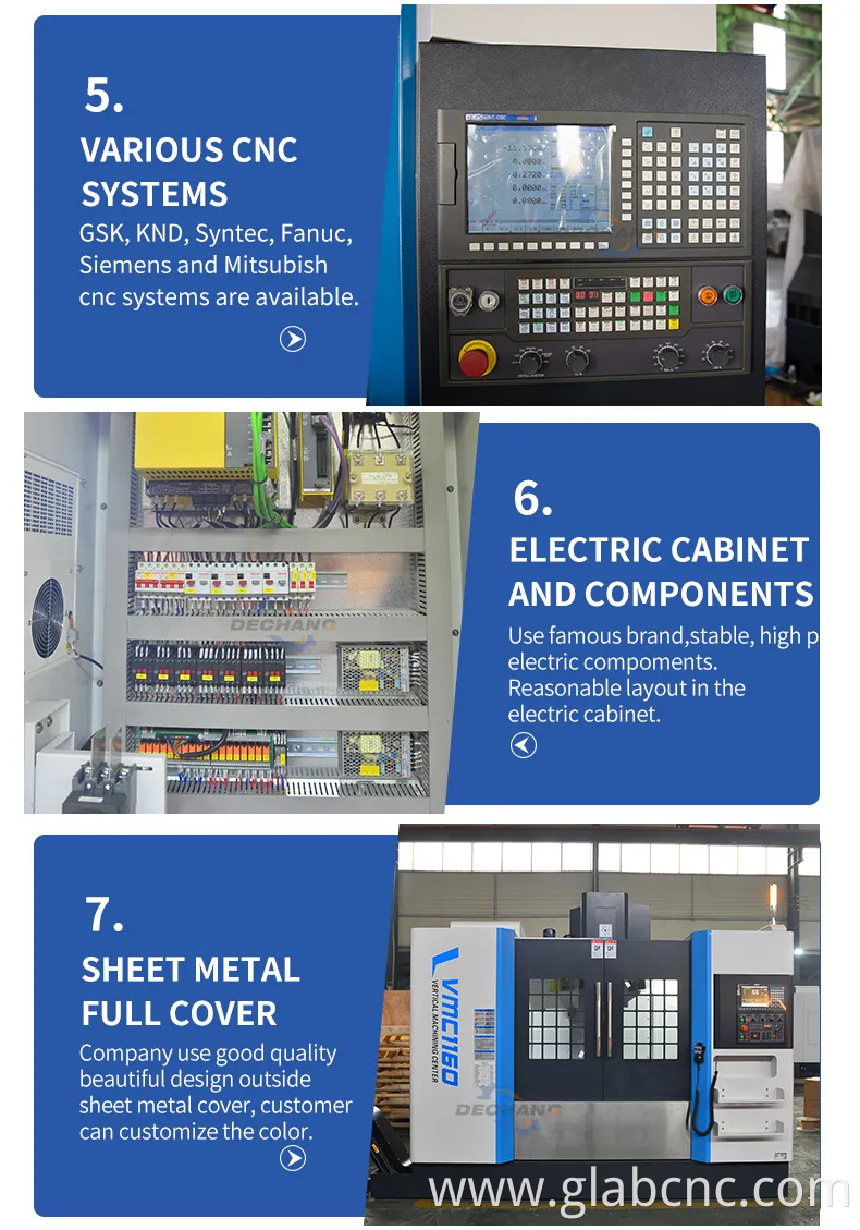 Hot Sale CNC Vmc1160 Machine Tools 3/4/5 Axis CNC Vertical Machining Center